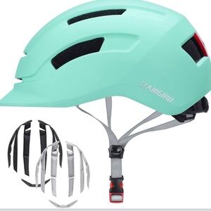 Mint Green Bike Helmet